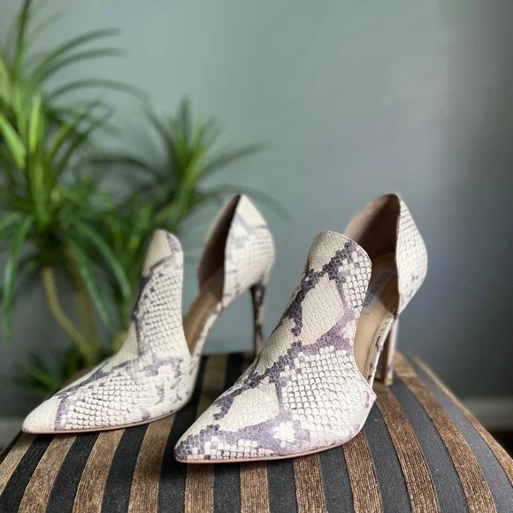 Steve Madden Elegant Snakeskin Patterned Heels size 10 - Picture 3 of 10